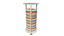 Kussentrolley  met dakje en 16 ronde kussen 35 cm Tangara Groothandel voor Kinderdagverblijf inrichting1